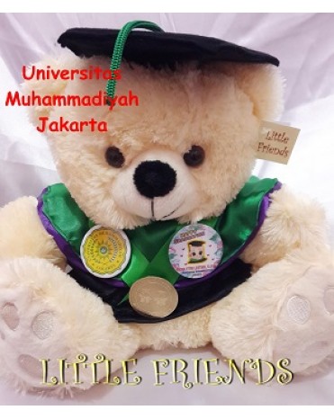 Boneka Wisuda Universitas Muhammadiyah Jakarta (30 cm)